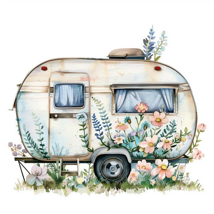 caravan bloemen